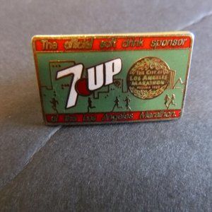 7Up LA Marathon Official Soft Drink Sponsor Pin